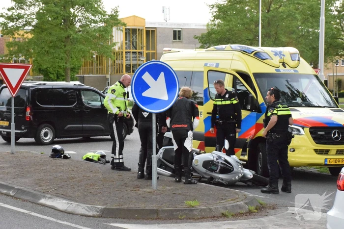 Motorrijder gewond bij glijpartij