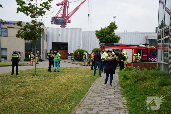 Felle brand in laboratorium