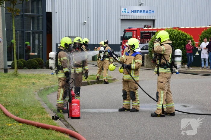 Felle brand in laboratorium