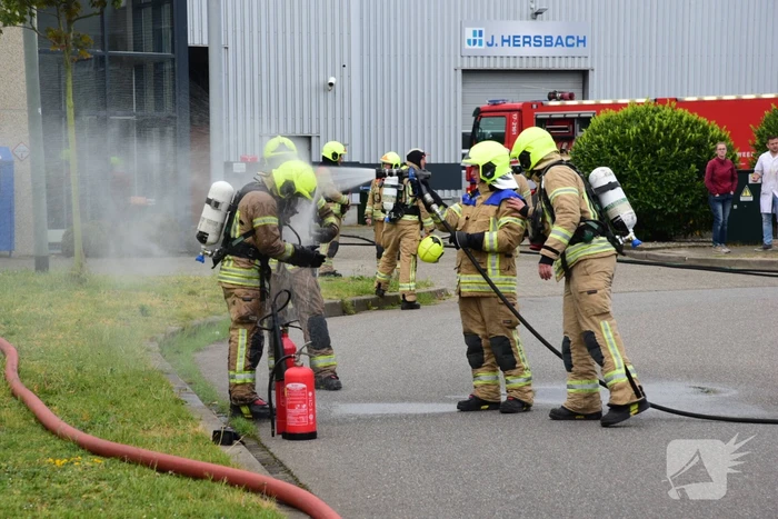 Felle brand in laboratorium