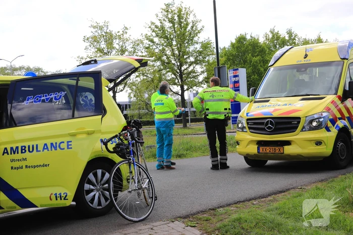 Wielrenner onderuit tijdens toertocht