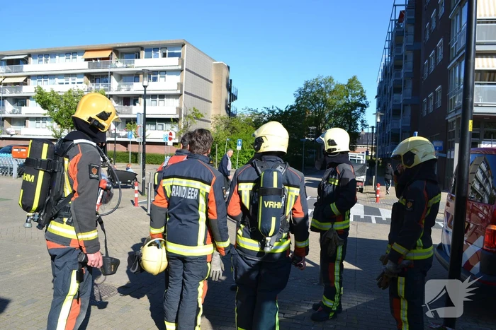 Gasleiding geraakt bij graafwerkzaamheden