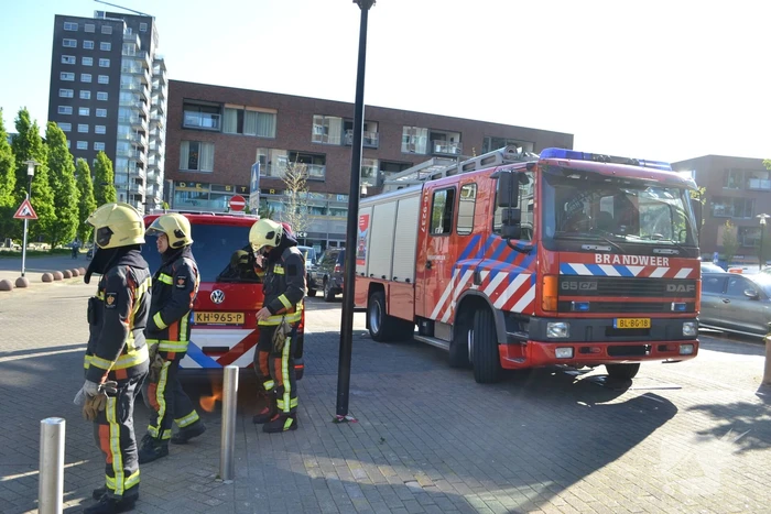 Gasleiding geraakt bij graafwerkzaamheden