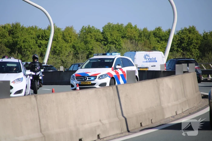 Auto zwaar beschadigd bij ongeval