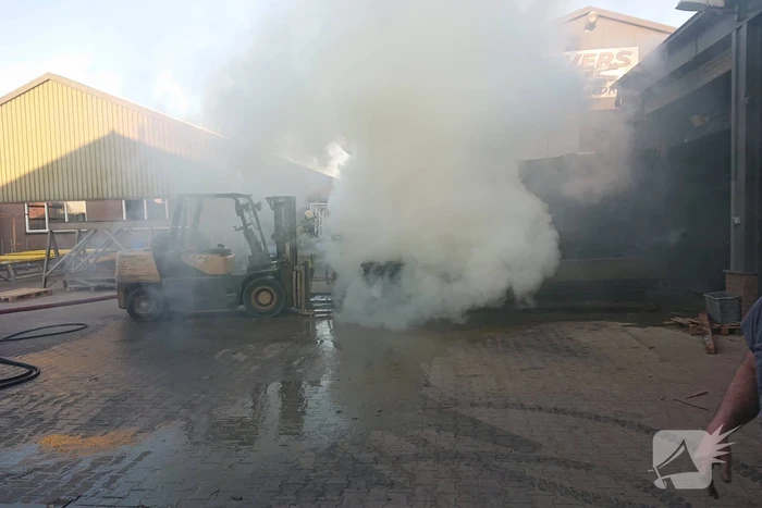 Brand bij straal en spuitbedrijf Evers
