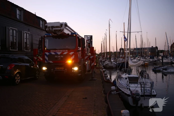 Veel rook bij brand in pand