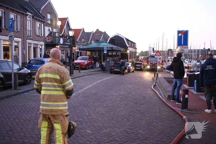Veel rook bij brand in pand