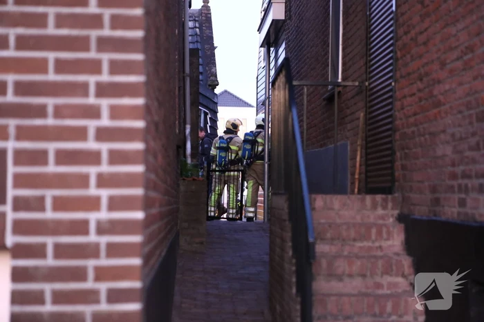 Veel rook bij brand in pand