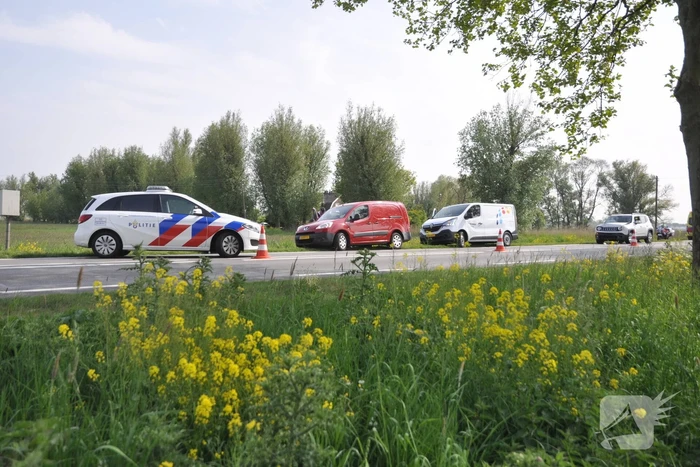 Gewonde bii kop-staartaanrijding