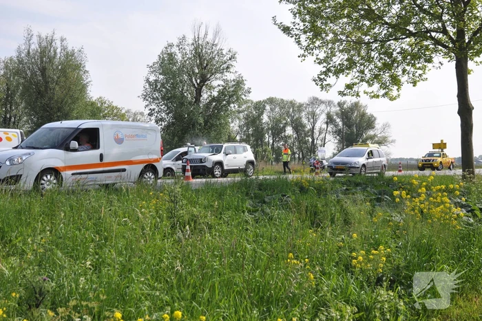 Gewonde bii kop-staartaanrijding