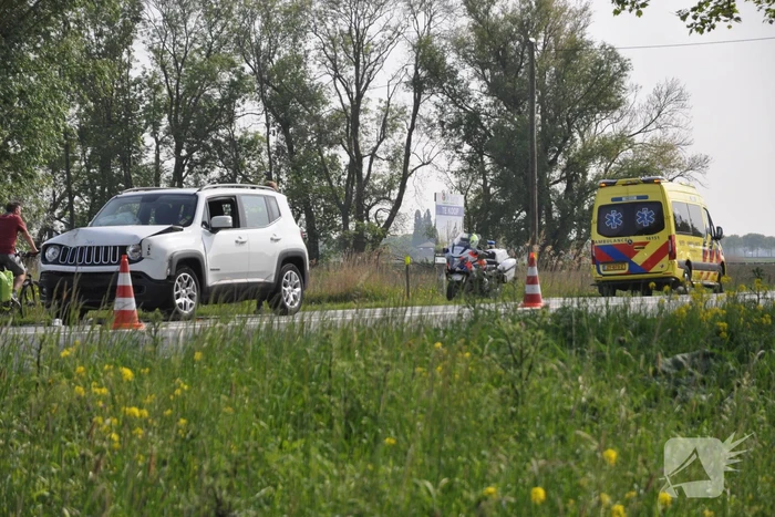 Gewonde bii kop-staartaanrijding