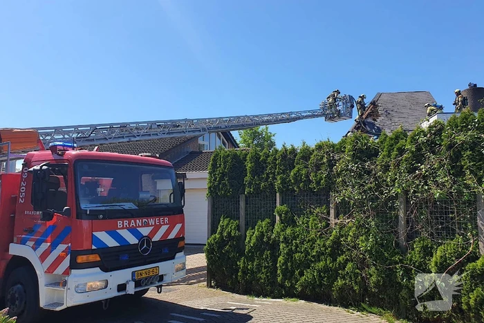 Brand in nok van woning