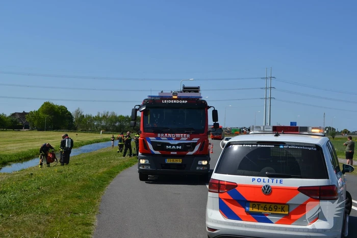 Grote zoekactie na gevonden rollator langs sloot