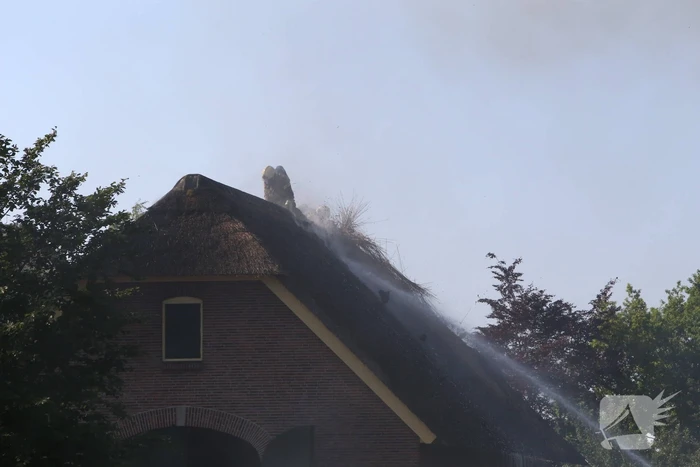 Uitslaande brand in leegstaande stal