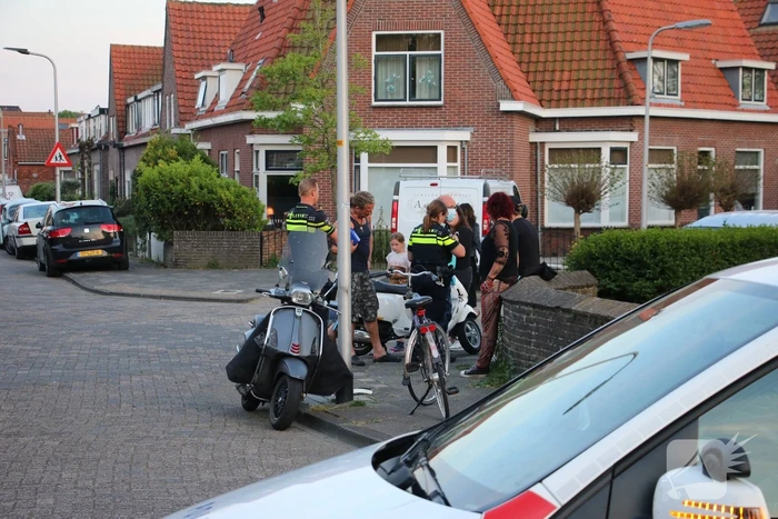 Scooterrijder gewond na aanrijding