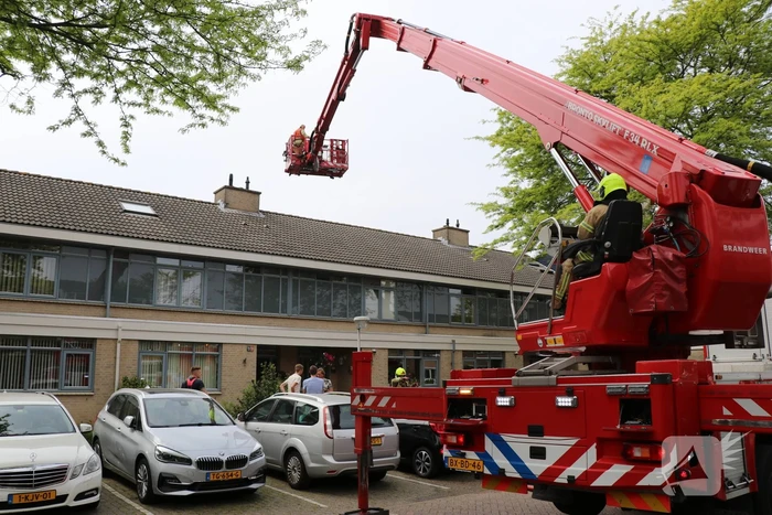 Brand op zolder van woning