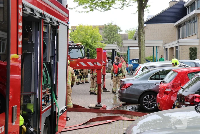 Brand op zolder van woning