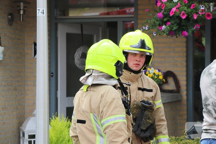 Brand op zolder van woning