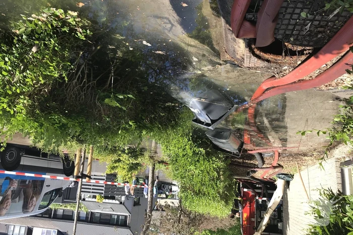 Straten blank na gesprongen waterleiding