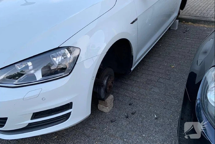Opnieuw wielen onder auto gestolen in Nieuwland