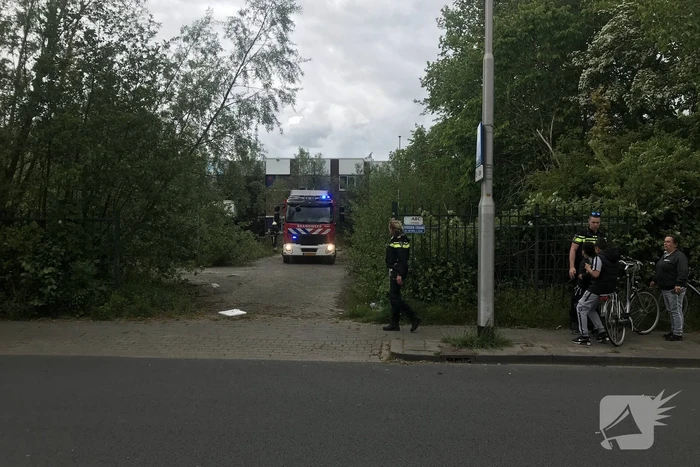 Brand in oud UPC gebouw