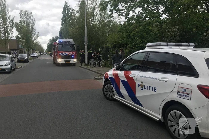 Brand in oud UPC gebouw
