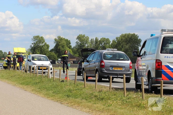 Overstekende fietser geschept