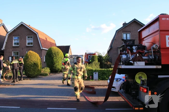 Flinke brand in garagebox