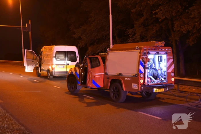 Brand in ijscowagen