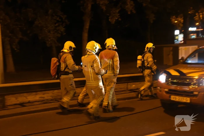 Brand in ijscowagen