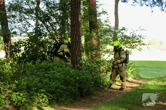 Vaten met mogelijk drugsafval aangetroffen in bos