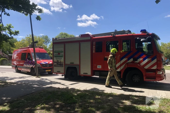Gasleiding geraakt bij graafwerkzaamheden