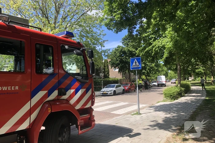 Gasleiding geraakt bij graafwerkzaamheden