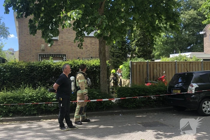 Gasleiding geraakt bij graafwerkzaamheden