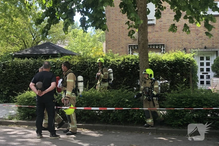 Gasleiding geraakt bij graafwerkzaamheden