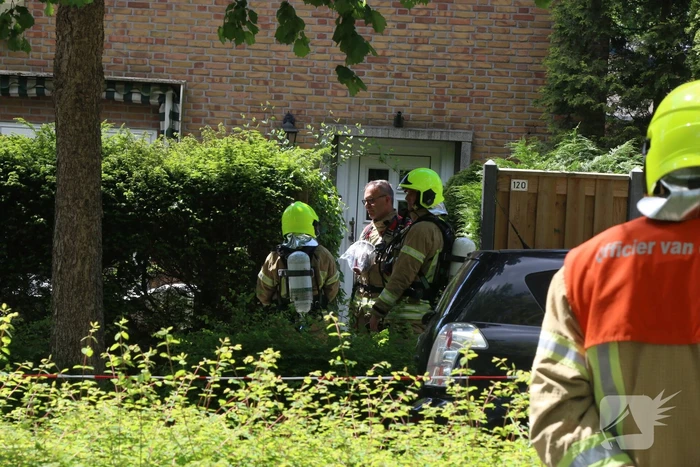 Gasleiding geraakt bij graafwerkzaamheden
