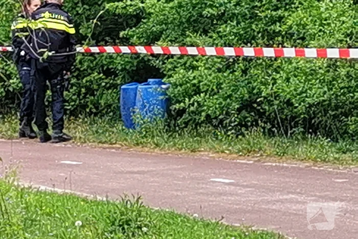 Aangetroffen vaten blijken onderdeel van survivalbaan
