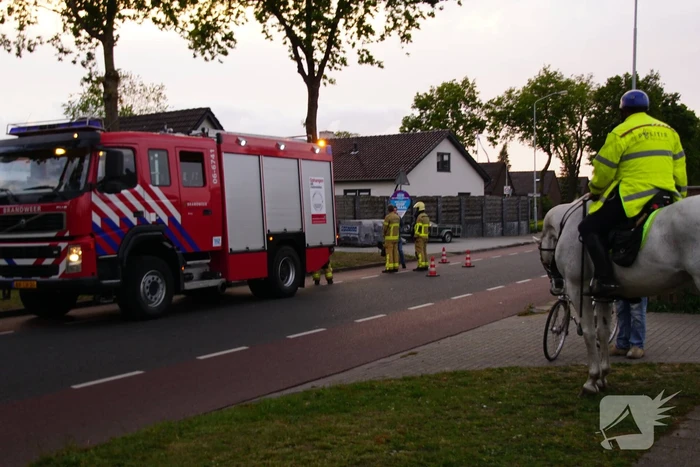 Vuurton geblust met emmer water