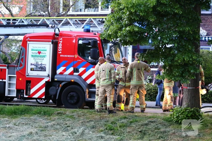 Flinke brand in schuur