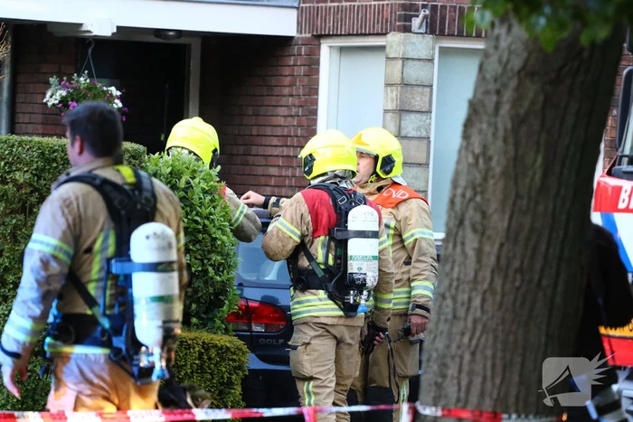 Flinke brand in schuur