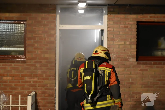 Veel rook bij brand in kelderbox