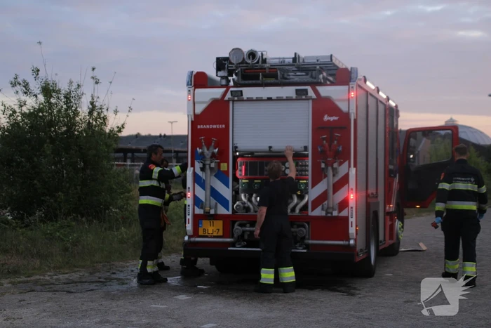 Afvalbrand zorgt voor veel rookontwikkeling