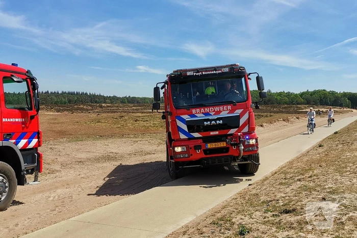 Natuurbrand op de Ginkelse Heide