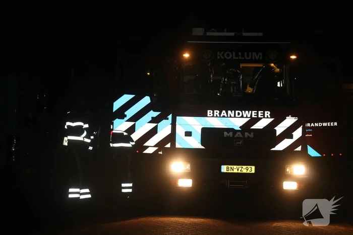 Brand ontstaan in auto