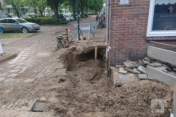 Wederom waterleiding gesprongen