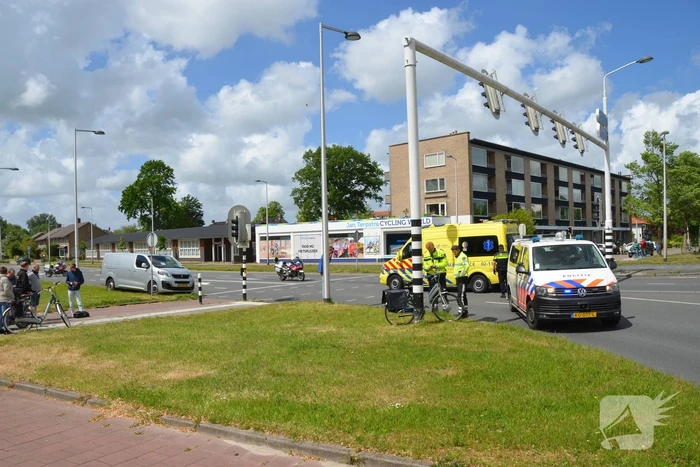 Opnieuw aanrijding met fiets, een persoon gewond