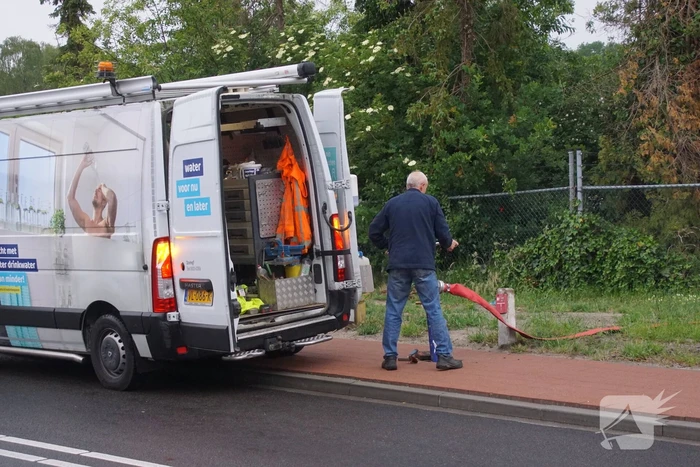 Waterlekkage zorgt voor flinke plassen