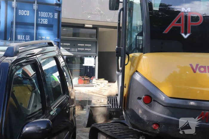 Waterleiding gebroken door graafwerkzaamheden