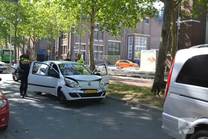 Veel schade door kop-staart botsing