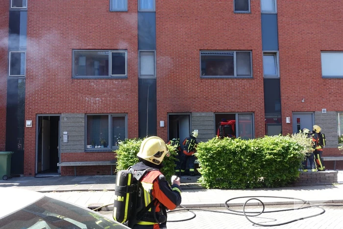 Flinke rookontwikkeling bij woningbrand